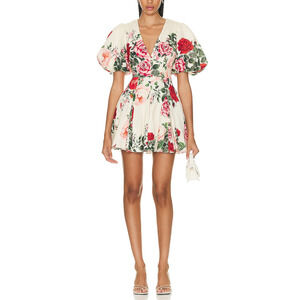 Hemant And Nandita 'Naaz' White Linen Mini Dress Size S